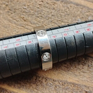 Size 8 love ring new stainless‎